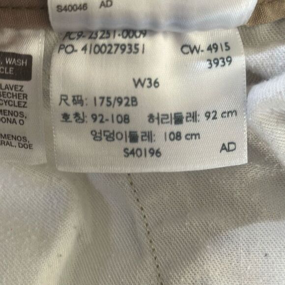 LEVI’S Mens Cargo Utility Shorts size 36 White Tab khaki Shorts - Picture 12 of 12